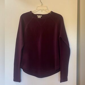 Wine/purple light weight sweater